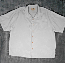 Mens Jamaica Jaxx Shirt Size XXL Gray Short Sleeve Hawaiian Print - $27.99