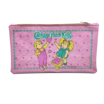 Vintage 1984 Cabbage Patch Kids Pink Zippered Pencil Pouch School Supply Case - £18.31 GBP