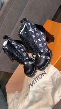 Louis Vuitton Star Trail Ankle Boots Navy Size 37 Duster Bags Extra Shoe Strings - £1,362.83 GBP