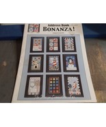 Counted Cross Stitch Patten Booklet Address Book Bonaza Monthly Scene Li... - $14.00