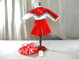 Vintage 1996 American Girl Pleasant Company Red Cheerleading Outfit Top Skirt Po - £13.93 GBP
