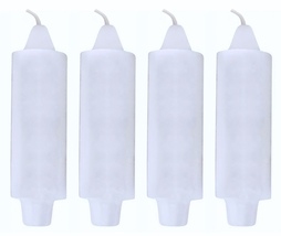 Coach Candles/4 Unscented 5&quot; x 1.5&quot; + 7/8&quot; Base Fits Most Candle HoldersUSA Made - £11.01 GBP