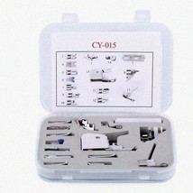 StitchMaster 15pc Snap-On Presser Foot Kit - Perfect for Viking, Janome,... - $966.02 MXN