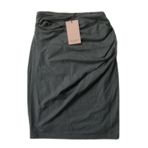 NWT MM. Lafleur Soho 2.0 Pencil in Gray Ruched Stretch Jersey Pull-on Skirt S - £56.31 GBP