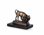Bey Berk Eternal Struggle of Bull &amp; Bear Bronzed Finished Sculpture Gree... - $96.95