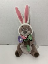 Winnie the Pooh Gopher plush toy Walt Disney Easter bunny rabbit ears flowers - £3.94 GBP