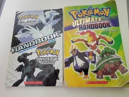 Lot Of 2 Pokemon Books Scholastic Ultimate Handbook White &amp; Black  - £10.37 GBP