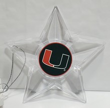 Miami Hurricanes Acrylic Star Ornament - NCAA - $12.60