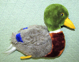 1982 Dakin Mallard Duck Vintage Plush Stuffed Animal 7&quot; Bird Green Blue Brown - £8.99 GBP