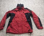 Helly Hansen Men's M Red Black Winter Coat Thinsulate Full Zip Hooded Ja... - $39.99