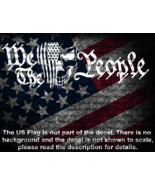 We The People with US Flag and Skull Decal USA Made US Seller - $6.72+