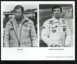 Johnny Rutherford -Jim Hall 8 x 10 B&amp;W Photo 1982-Cart PPG Indy Car World Ser... - £22.99 GBP