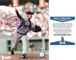 Derek Lowe signed Boston Red Sox baseball 8x10 photo Beckett COA autogra... - £61.94 GBP