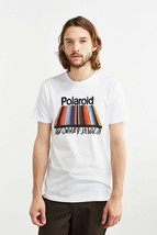 Urban Outfitters Altru Polaroid Mens White Spectrum Film Camera Slim T-Shirt - £11.19 GBP