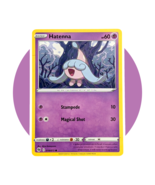 Champion&#39;s Path Pokemon Card (GG37): Hatenna 018/073, Print Error - $4.90