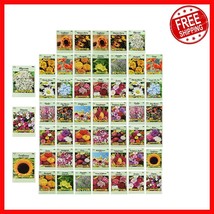 Bulk Set of 50 Heirloom Flower Seed Packets - Garden in Full Bloom This ... - $631.74 MXN