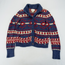 Denim &amp; Supply Ralph Lauren Cardigan Sweater Womens Small Aztec Southwes... - £33.60 GBP