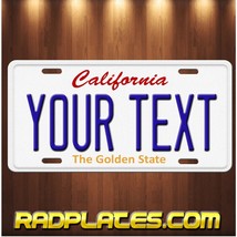 CALIFORNIA THE GOLDEN STATE Custom Vanity YOUR TEXT Aluminum License Pla... - £14.14 GBP