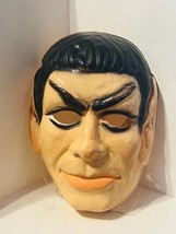 Star Trek Spock Halloween Costume Mask Vtg Ben Cooper 1976 Super Heroes sci fi - £58.84 GBP