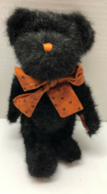 Boyds Bears Yankee Candle Black 10&quot; Jointed 2005 With Paw Print Bow Bear - £9.51 GBP