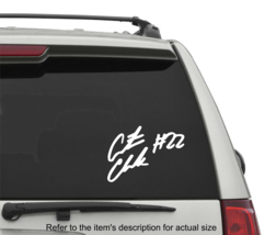 Caitlin Clark 6&quot; Decal Signature Vinyl Car Truck Window Sticker Vehicle Decor - £4.61 GBP