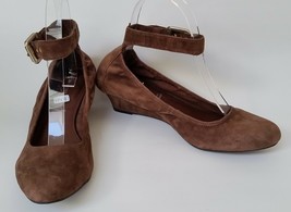 Rockport Womens Shoes Brown Wedges Ankle Straps adiiPRENE by Adidas Size 6.5 - £23.51 GBP