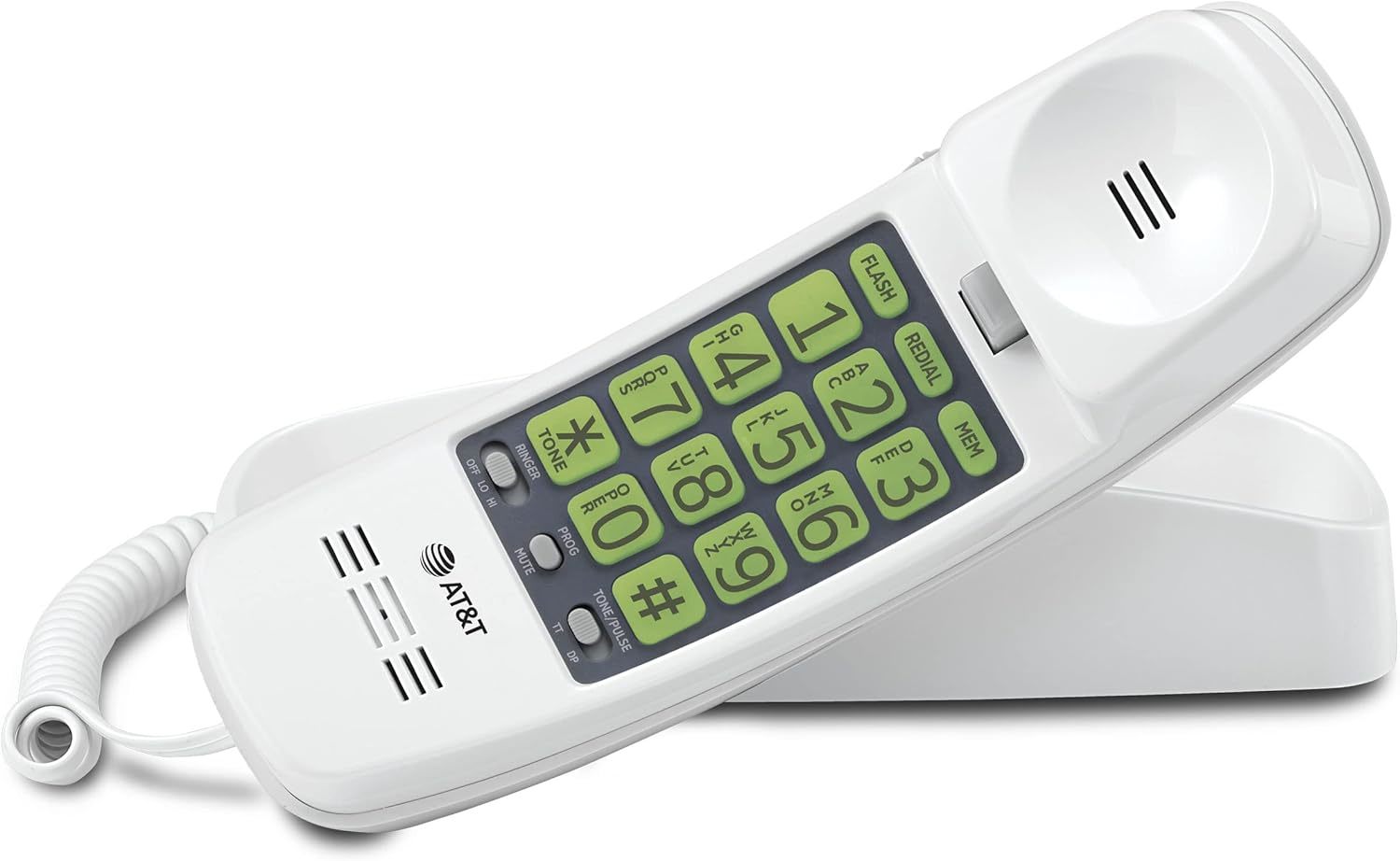 At&amp;T Trimline 213 Corded Home Phone With Extra Big Buttons &amp; Visual Ring... - $38.99