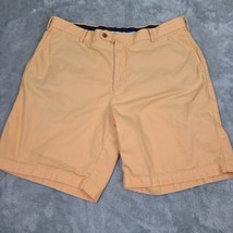 Peter Millar Chino Flat Front Shorts Peach Color Mens Size 40 Pima Cotton - £19.47 GBP