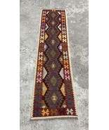 2x10 Multicolor Handwoven Afghan Traditional Flatweave Wool Kilim Runner... - $393.89 CAD