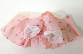 Vtg My Little Pony G1 Pink &amp; White Rose Print NEWBORN DRESS Replacement 1980s - £9.08 GBP