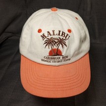 Malibu Carribbean Rum Pink Baseball Cap Hat Adjustable Embroidered Palm ... - $17.95