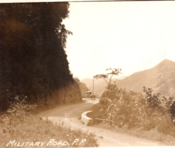 Puerto Rico WWI Era Military Road  RPPC Real Photo Postcard - £15.14 GBP