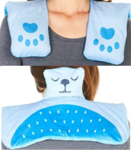 NEW Bear Shoulder Wrap Hot Cold Muscle Aches Comfort Pack w/ plush blue cover - £11.75 GBP