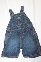 Oshkosh Infant Toddler 18 Months Denim Overalls Shorts Excellent Condition - £7.89 GBP