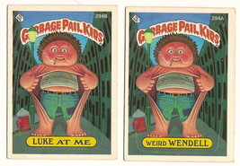 1987 Garbage Pail Kids Cards Series 8 294a Weird Wendell / 294b Luke At Me - $4.76