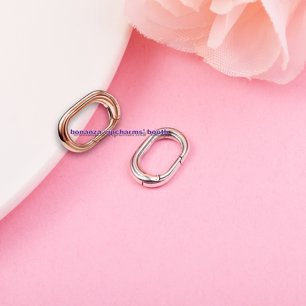 Me Collection 925 Sterling Silver / Rose Gold , ME Styling Ring Connector Charm