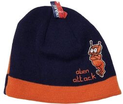 Grinario Sports Alien Attack Child Boy Knit Lined Beanie Warm Cold Weath... - $12.86