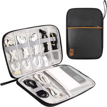 Youbdm Electronics Organizer Small Travel Cable Organizer Bag Compact, C... - £25.27 GBP