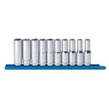 GearWrench 10 Piece 1/2 Inch Drive 6 Point Deep Metric Socket Set - $3,322.28 MXN