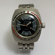 Vintage Mens Watch Vostok Amphibia Sector Dial Barrel Case USSR 18 Jewel... - $450.00