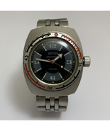 Vintage Mens Watch Vostok Amphibia Sector Dial Barrel Case USSR 18 Jewel... - $450.00