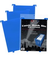 5 packs of 3 (15) BCW Blue Plastic Comic Book Bin Partitions - €34,63 EUR