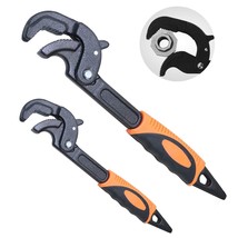 2 Pack Adjustable Wrench Quick Multi-Function Self-Adjusting Spanner Pow... - £34.64 GBP
