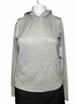 Athleta Girl Gray Uptempo Hooded Long Sleeve Top Girls Medium 10 / 12 NEW - AC - £17.50 GBP