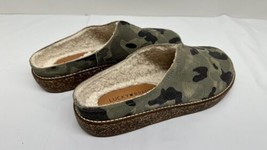 Lucky Brand TAMALA 2 Camoflauge Comfortable House Slipper Fur Lined Mule Scuff - £23.70 GBP
