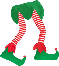23” Christmas Elf Stuffed Legs Stuck Tree Topper Decorations -Xmas Holiday Indo - £21.63 GBP