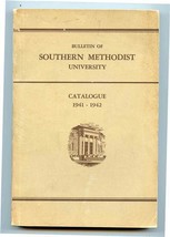 Bulletin of Southern Methodist University Class Catalogue 1941-42 Dallas... - £21.85 GBP