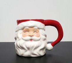 NEW Boston Warehouse Festive Santa Claus Figural Mug 18 OZ Earthenware - $23.99