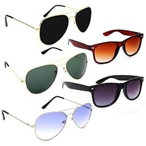Unisex Adult Aviator Sunglasses Multicolor Frame, Multicolor Lens (Free Size) - £14.57 GBP