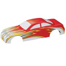 Revell Pinewood Derby EZ Body Stock Car with Flame Detail A, Red/Yellow/White  - £8.27 GBP